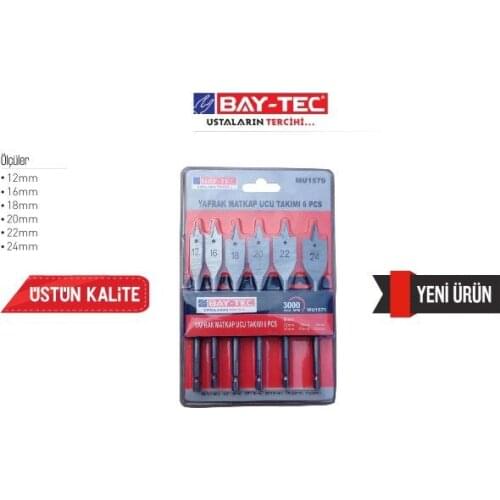 Bay-Tec Leaf Drill Tip Kit 6 Pcs