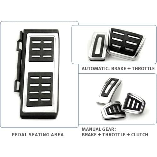 Pedals Fit For Golf 7 VII MK7 Seat Leon Octavia A7 Rapid Audi A3 8V Passat VIII Foot Fuel Brake Clutch Cover Accessories