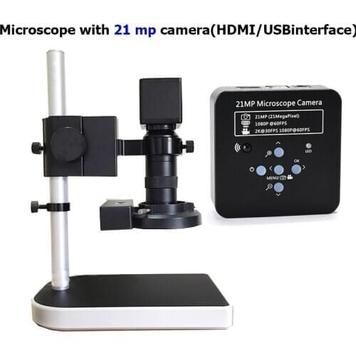 Industrial Digital 14MP 1080P HDMI VGA Video Microscope Camera + 180X Adjustable Zoom C mount Lens + 56 LED Ring Light