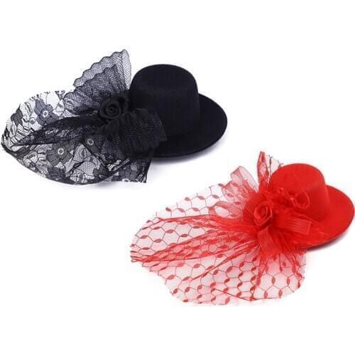 Christmas Dog Cat Hat Pet Hair Clip Cute Lace Princess Crown Wedding Birthday Party Photography Pet Supplies Gift Decoration