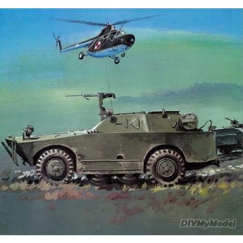DIYMyModeI tank Soviet brdm amphibious armored vehicle DIY Handcraft Paper Model KIT Handmade Toy Puzzles Gift Movie props