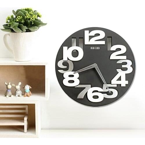 Modern Large Wall Clock 3D Mirror Sticker Unique Big Number Watch Diy Decor Wall Clock Art Sticker Decal Home Modern Decoration