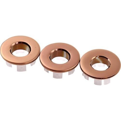 Solid Brass Sink Overflow Covers Kitchen Bathroom Basin Trim Round Hole Caps Insert Spares Cup Accessories