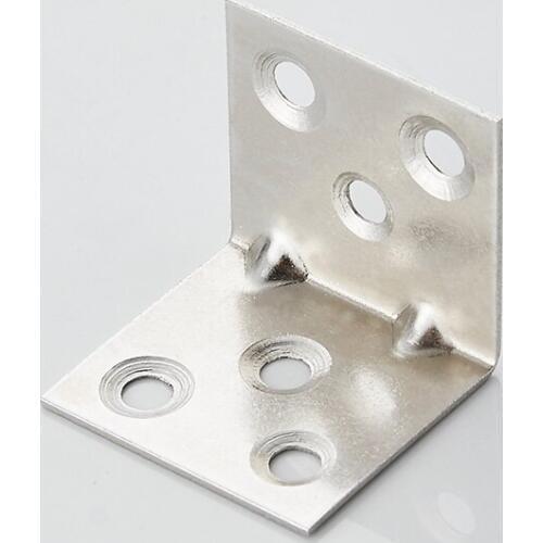 Thickening Stainless Steel Corner Brackets Right Angle Fixed Angle Iron Table Chair Furniture Hardware Fittings 10pcs