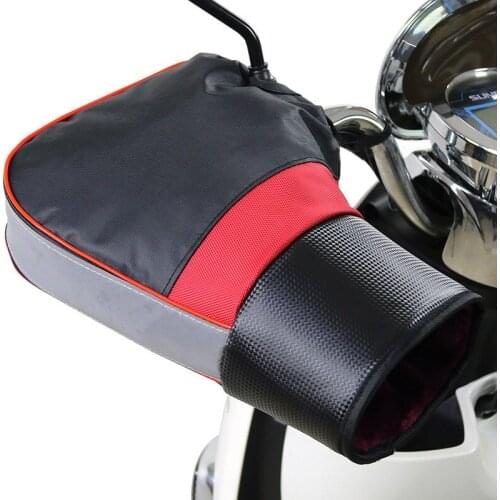 MotoLovee High Quality Waterproof Motorcycle Plush Gloves Winter Thicken Warmer Handlebar Keep Warm Motobike Cover Muffs