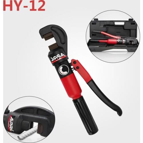 HY-12 Integral Manual Hydraulic Steel Bar Clamp Small Quick Cutter Building Electricity Rebar Can Be Cut And Rebar Stroke 17mm