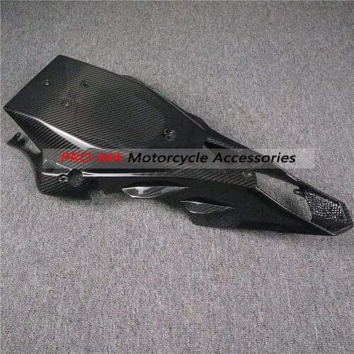 Motorcycle Rear taill seat bracket taillight in carbon fiber For Yamaha YZF - R6 2017 2018 2019 Twill glossy weave