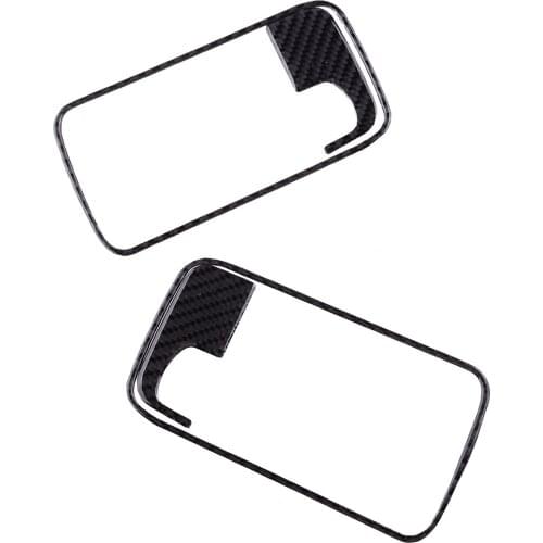 4pcs Car Interior Door Handle Bowl Panel Cover Trim Carbon Fiber LHD Fit for Dodge Challenger 2008 2009 2010 2011 2012 2013 2014