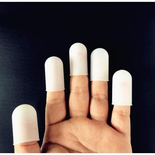 5Pcs Silicone Finger Protector Anti-Scald Fingers Cap Finger Cover Hamburger Pizza Food Catch Gloves Barbecue Kitchen Tools