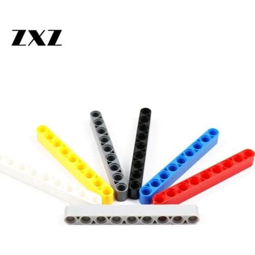 50pcs Technical Beam 1 x 9 Thick 40490 Plastic Building Block Bricks Technical Parts Bulk Pieces Compatible Technical Sets