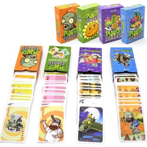 55pcs Characters Poker Cards PVZ Game Card Game Board Creative Gift Animals & Nature Grownups toys