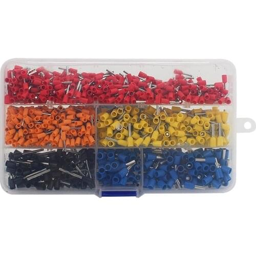 600pcs insulated terminal 22-10AWG copper wire connector DIY electronic insulation terminal kit with box