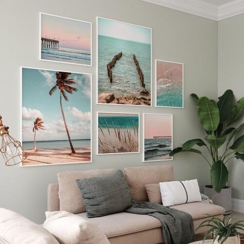 5D DIY diamond painting ocean scenery cross stitch set Mosaic diamond embroidery home decoration Christmas decoration