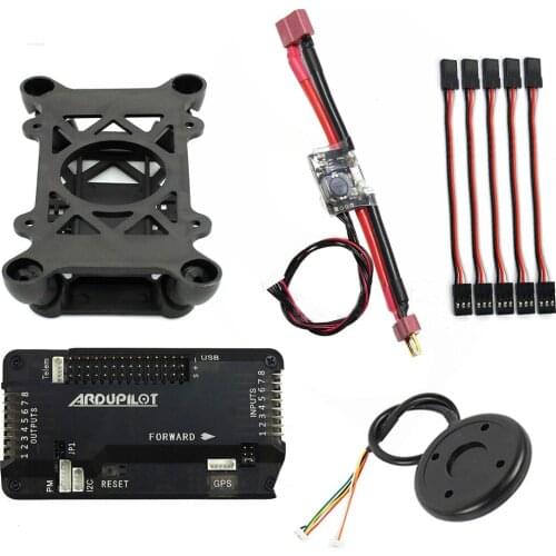 APM 2.8 Multicopter Flight Controller Built-in Compass with Power Module Shock Absorber Extension Cable for DIY Drone Aircraft