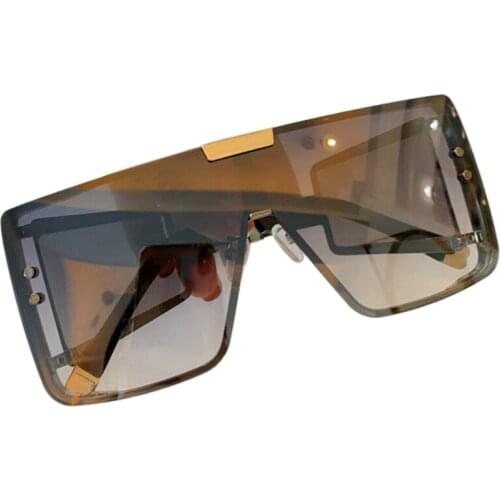 One Piece Goggle Sunglasses Women Men 2020 Oversized Vintage Square Mirror Sunglasses Female Luxury Oculos De Sol