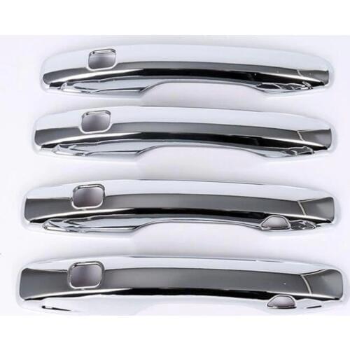 Chrome ABS 4Pcs/set Car Exterior Door Handle Grab Cover Trim Styling Sticker For Volvo XC60 2018 Auto Accessories