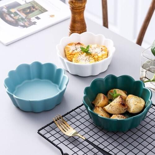 Tableware ceramic creative personality ceramic salad bowl household painted Rice Bowl Roast Bowl dessert bowl