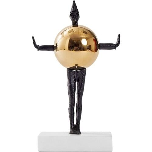 Creative Abstract Figure Decoration Stainless Steel Metal Nordic Home Furnishings