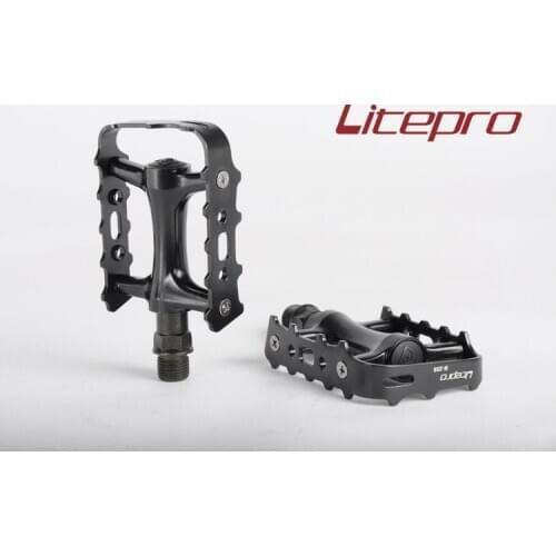 Litepro Bike M258 Bearing Pedal Ultralight Folding BMX Black/Red Bicycle Parts