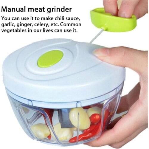 Multifunction High Quality New Speedy Design Vegetable Fruit Twist Shredder Manual Meat Grinder Chopper Garlic Cutter