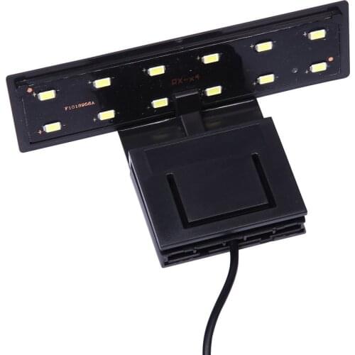 High-power Water Grass Lighting 6W 220V EU Plug 12 LED Clip On Clamp Lamp For Small Aquarium Fish Tank