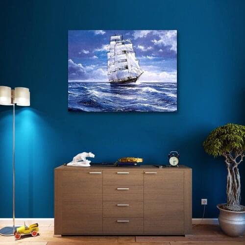 Muxun 3D Diamond Painting Boat Full Drill Square/Round Cross Stitch Diamond Mosaic Landscape Sale Icon Craft Kit For Home X0154