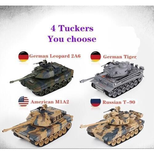 New type of remote control tank 1:18 super large size simulation tank can launch bullets/smoke childrens toy model gift