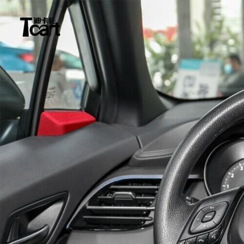 Alcantara new Car Accessories For toyota chr c-hr 2018 2019 2020 2021 Door A-pillar quarter window trim cover ABS carbon