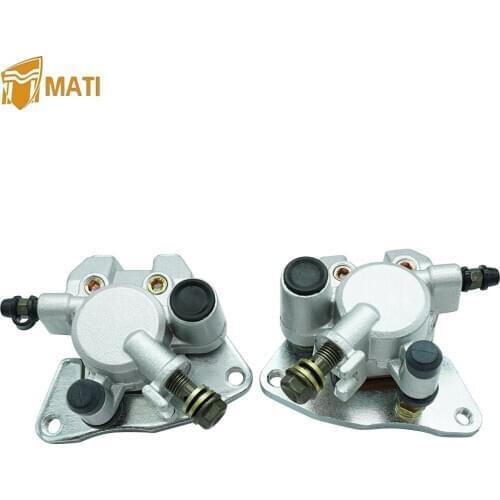 Front Left Right Brake Caliper Assembly for Yamaha ATV Grizzly 600 660 YFM600 YFM660 Replacement 4WV-2580T-10-00 4WV-2580U-10-00