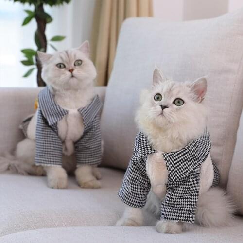 Hoopet Pet Dog Warm Clothes Cat Autumn Winter Coat Fashion Outfit For Small Chihuahua French Bulldog Dogs And Cats