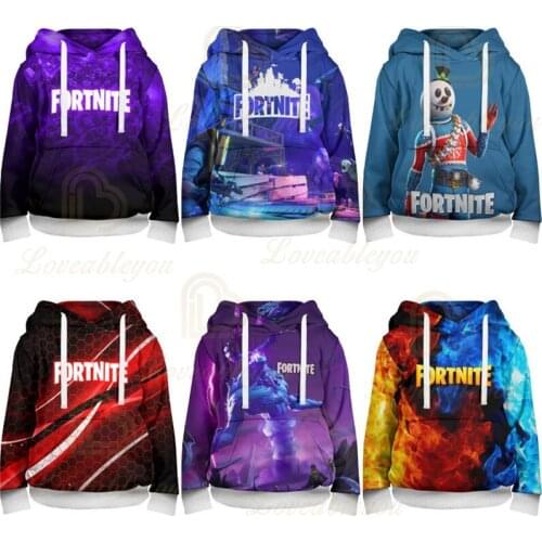 Women and Men Fortnite Kids Hoodie Victory Hero Childrens Wear Battle Royale 3d Swearshirt Boys Girls Tops Hoodies Baby Clothes