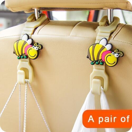 Kitchen bathroom Multi-Purpose Hooks cartoon animal car seat storage hook creative multi-function car seat back hook organizer