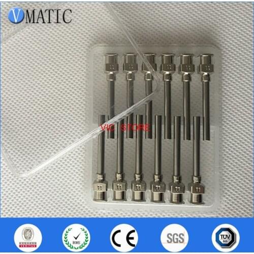 High Quality 12Pcs 1 Inch Tip Length 11G Metal Stainless Steel Dispensing Needle Tip