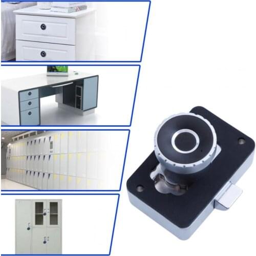 Zinc Alloy Smart Fingerprint Lock Keyless USB Charging Cabinet Drawer Electronic Lock Quickly Unlock Zinc Alloy 20 Fingerprints