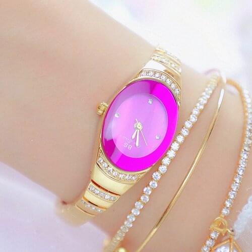 Watches Woman 2020 Famous Brand Purple Ladies Small Dial Watches Dress Diamond Women Wrist Watches Stainless Steel Montre Femme