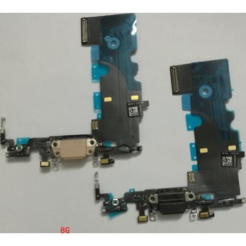 10pcs Charger Charging port USB Dock Connector Flex Cable with headphone audio jack For iPhone 8 4.7" 8G plus 5.5 " Replacement