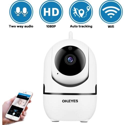 1080P Wifi IP Security Dome Camera PTZ Home Indoor Mini Wireless Auto Tracking CCTV Video Surveillance Camera 2MP Baby Monitor