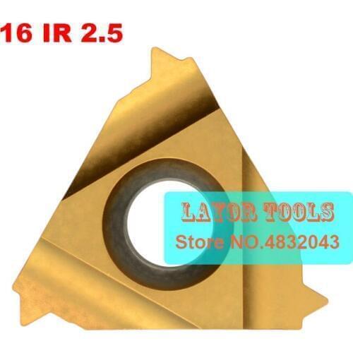 16 IR 2.5 ISO ,Indexable Tungsten Carbide Threading Lathe Inserts for Threaded Lathe Holder,thread turning tool holders