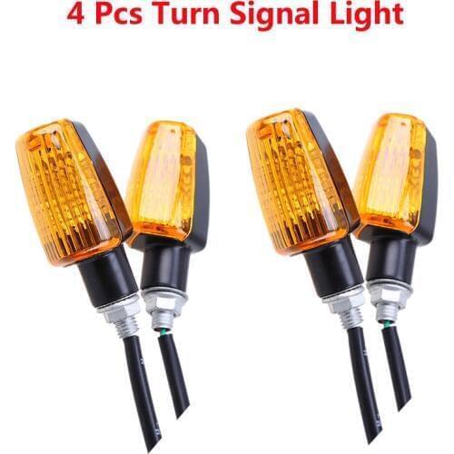 4 x Universal Amber Turn Signal Light Lamp Motorcycle Blinker LED Bike Indicator