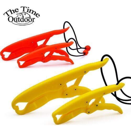 ABS hard plastic fishing gripper red and yellow Solid Plastic Lipgrip Floating Fishing Tackle Peche Griper Pescaria de Pesca
