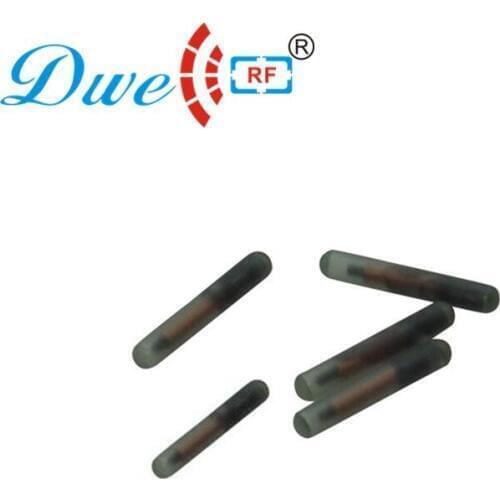 Free shipping 10pcs per lot 2.12*12MM ISO 11784 11785 microchip pet livestock 134.2KHz RFID Glass Tag for Pet Identification