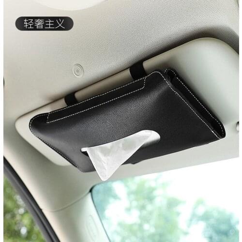 Tissue Box Holder Auto Interior Storage Decoration for BMW Car Accessories Car Tissue Box Towel Sets Car Sun Visor 23.5*13cm