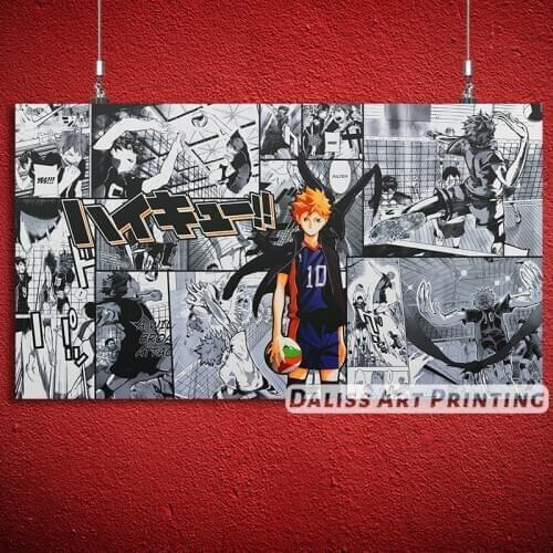 Canvas Anime hinata Haikyuu Pictures Home Decoration Paintings Poster HD Prints Wall Art Modular Living Room Framed