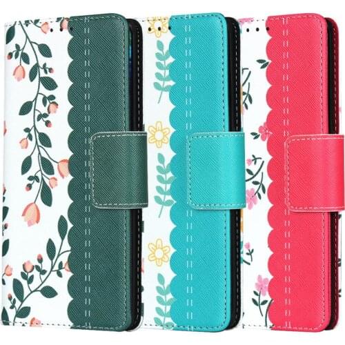 For Huawei Mate 30 Pro Lanyard flower mobile phone leather case Wallet bracket function
