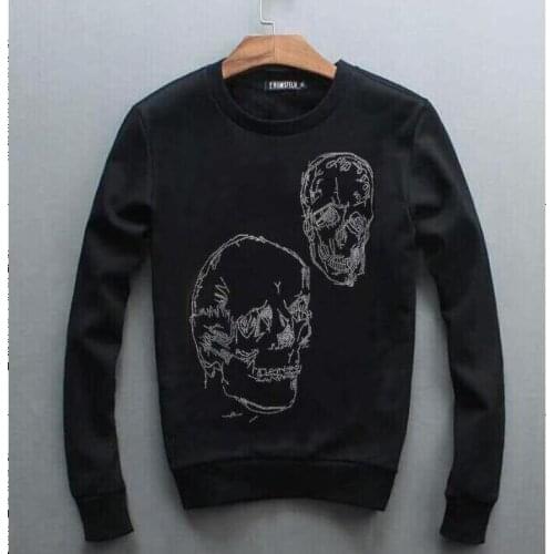 Hot sale Casual Hoodies man Sweatshirts Hoodies Jacket Fashion Long-sleeved Hot drill Hoody Fleece drop shipping