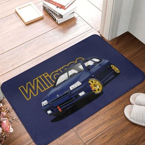 Renault Clio Williams 2.0 16s Doormat Carpet Mat Rug Polyester Non-Slip Floor Decor Bath Bathroom Kitchen Living Room 40*60