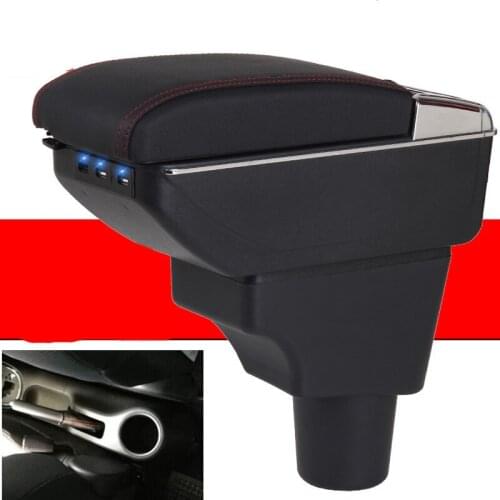 For Toyota Sienta Armrest box central Store content box with cup holder ashtray with USB interface