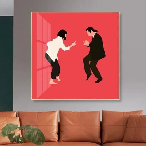 Classic Movie Pulp Fiction Poster Poster and Prints Canvas Painting Wall Art Pictures for Bedroom Decor Home Decoration Cuadros