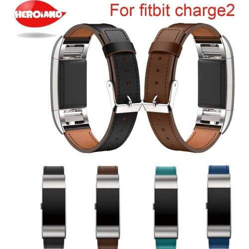 New Luxury Genuine Leather Watch Band Fashion Adjustable Accessory Wrist Strap bracelet Watch Strap Watchband For Fitbit Charge