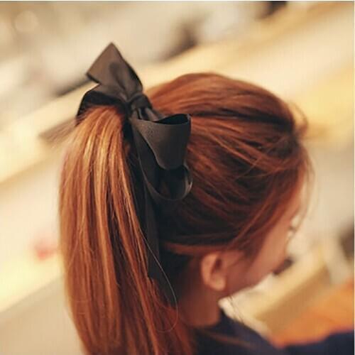 MISANANRYNE Fashion Summer Bow Streamers Hair Ring Elastic Hair Rope For Women Girl Ties Scrunchies Hair Bands Headwear